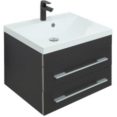 Тумба под раковину Aquanet Верона 58 272428 подвесная Черная матовая