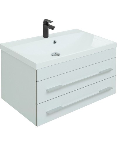 Тумба под раковину Aquanet Верона 75 272422 подвесная Белая матовая