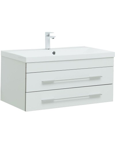 Тумба под раковину Aquanet Верона 90 272424 подвесная Белая матовая
