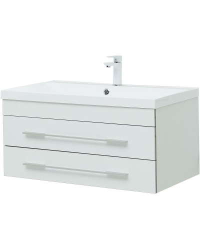 Тумба под раковину Aquanet Верона 90 272424 подвесная Белая матовая