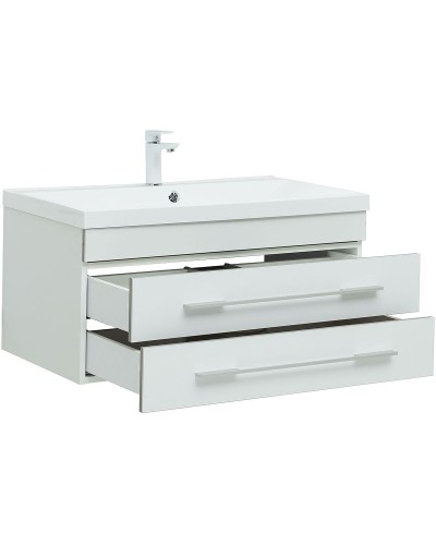 Тумба под раковину Aquanet Верона 90 272424 подвесная Белая матовая