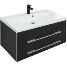 Тумба под раковину Aquanet Верона 90 272429 подвесная Черная матовая