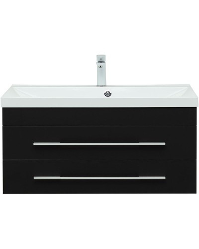 Тумба под раковину Aquanet Верона 90 272429 подвесная Черная матовая