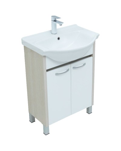 Тумба под раковину Aquanet Донна 60 273996 Белый дуб Белая