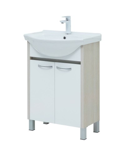 Тумба под раковину Aquanet Донна 60 273996 Белый дуб Белая