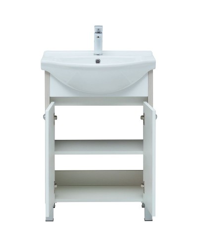 Тумба под раковину Aquanet Донна 60 273996 Белый дуб Белая