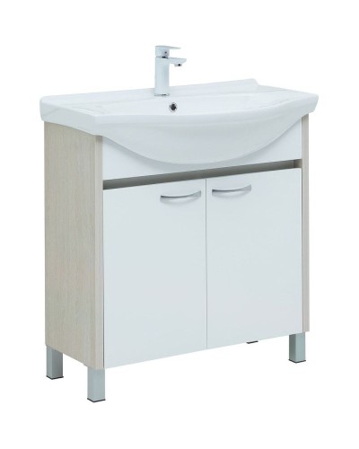 Тумба под раковину Aquanet Донна 80 274170 Белый дуб Белая