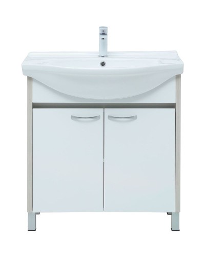 Тумба под раковину Aquanet Донна 80 274170 Белый дуб Белая