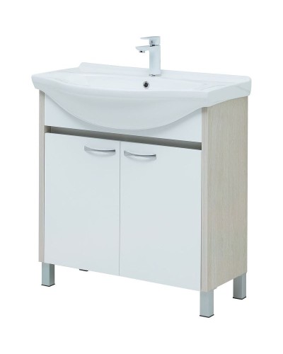 Тумба под раковину Aquanet Донна 80 274170 Белый дуб Белая