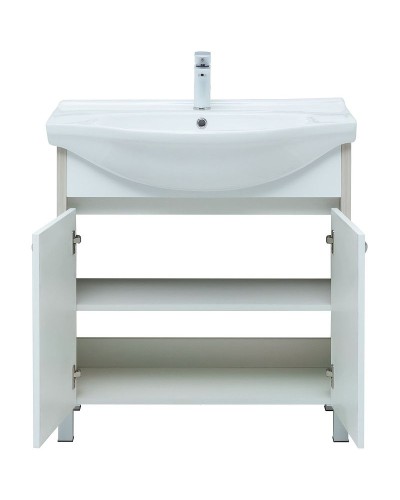 Тумба под раковину Aquanet Донна 80 274170 Белый дуб Белая