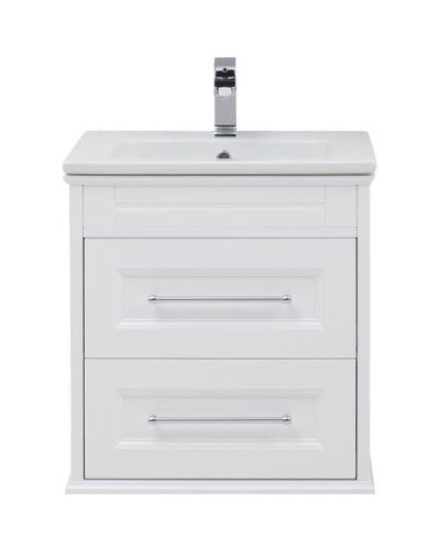 Тумба с раковиной Aquanet Бостон М 60 212667 Белая матовая