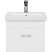 Тумба с раковиной Aquanet Верона 50 254066 подвесная Белый глянец