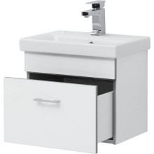 Тумба с раковиной Aquanet Верона 50 254066 подвесная Белый глянец