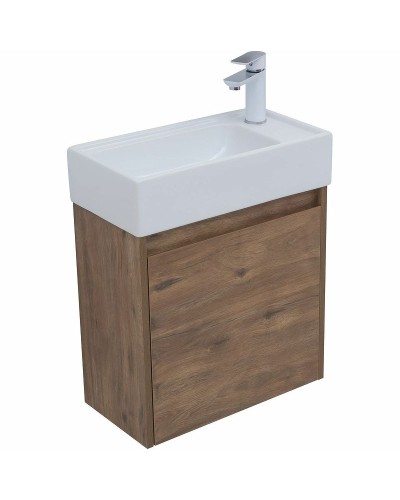 Тумба под раковину Aquanet Nova Lite 50 298855 подвесная Дуб рустикальный