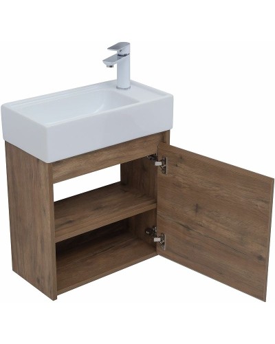 Тумба под раковину Aquanet Nova Lite 50 298855 подвесная Дуб рустикальный