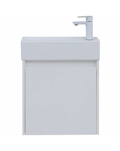 Тумба под раковину Aquanet Nova Lite 50 298853 подвесная Белая глянцевая