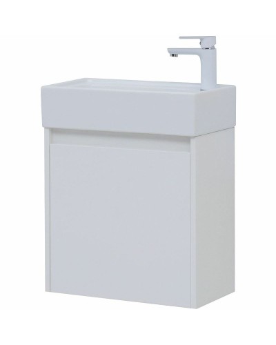Тумба под раковину Aquanet Nova Lite 50 298853 подвесная Белая глянцевая