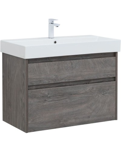 Тумба под раковину Aquanet Nova Lite 85 249937 подвесная Дуб рошелье