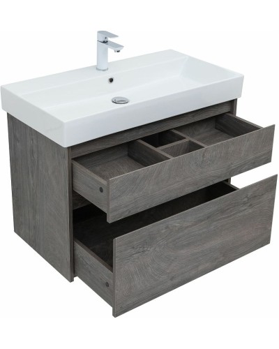 Тумба под раковину Aquanet Nova Lite 85 249937 подвесная Дуб рошелье