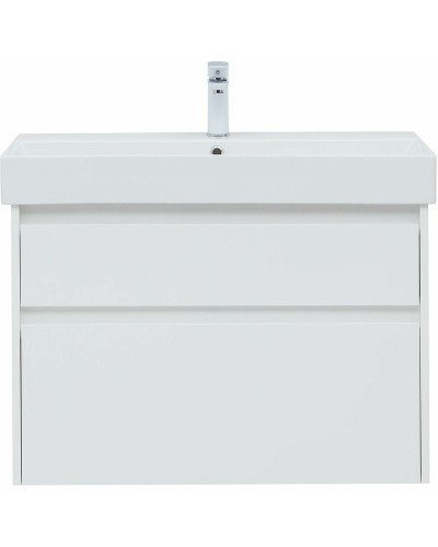 Тумба под раковину Aquanet Nova Lite 85 249936 подвесная Белый глянец