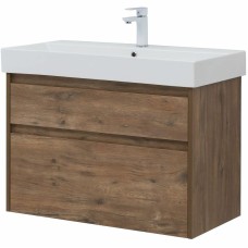 Тумба под раковину Aquanet Nova Lite 85 249954 подвесная Дуб рустикальный