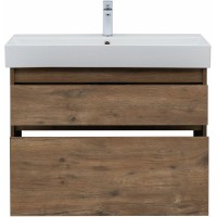 Тумба под раковину Aquanet Nova Lite 85 249954 подвесная Дуб рустикальный