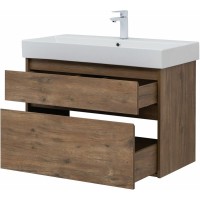 Тумба под раковину Aquanet Nova Lite 85 249954 подвесная Дуб рустикальный