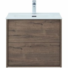 Тумба под раковину Aquanet Lino 60 Flat 287541 подвесная Дуб Веллингтон