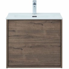 Тумба под раковину Aquanet Lino 60 Flat 287541 подвесная Дуб Веллингтон
