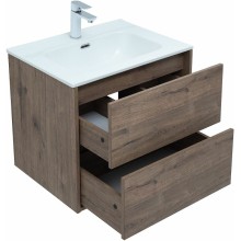 Тумба под раковину Aquanet Lino 60 Flat 287541 подвесная Дуб Веллингтон