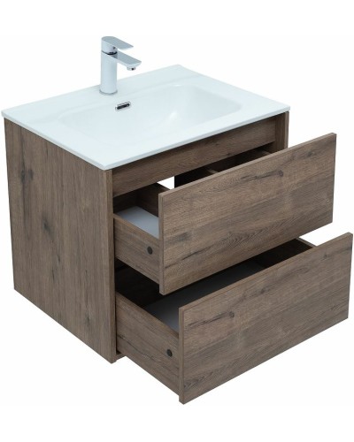 Тумба под раковину Aquanet Lino 60 Flat 287541 подвесная Дуб Веллингтон