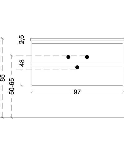 Тумба под раковину Boheme Armadi Art Capolda 100 849-100-LW подвесная Light Wood