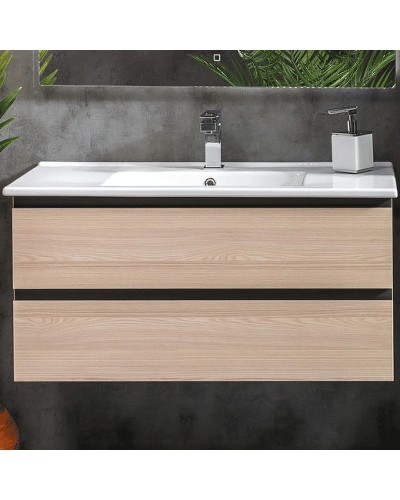 Тумба под раковину Boheme Armadi Art Capolda 100 849-100-LW подвесная Light Wood