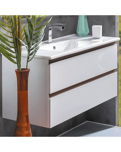 Тумба под раковину Boheme Armadi Art Capolda 100 849-100-WW подвесная Белая Дерево