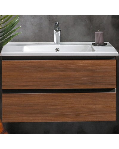 Тумба под раковину Boheme Armadi Art Capolda 85 849-085-D подвесная Dark wood