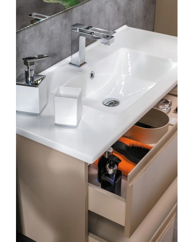 Тумба под раковину Boheme Armadi Art Capolda 85 849-085-LA подвесная Latte