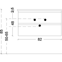 Тумба под раковину Boheme Armadi Art Capolda 85 849-085-W подвесная Белая