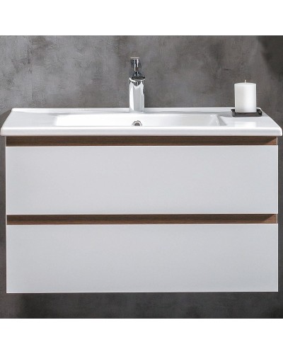 Тумба под раковину Boheme Armadi Art Capolda 85 849-085-WW подвесная Белая Дерево