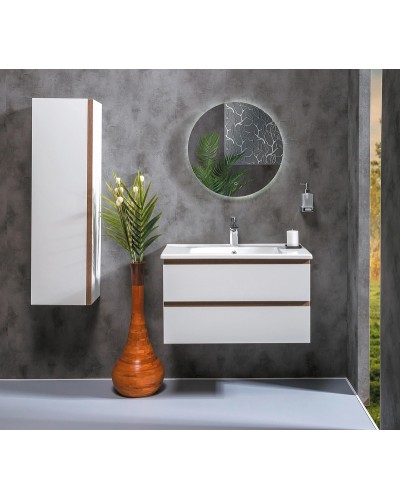 Тумба под раковину Boheme Armadi Art Capolda 85 849-085-WW подвесная Белая Дерево