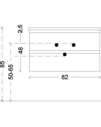 Тумба под раковину Boheme Armadi Art Capolda 85 849-085-WW подвесная Белая Дерево