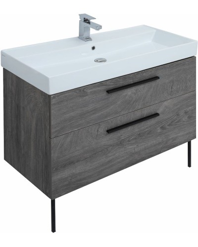 Тумба под раковину Aquanet Nova 100 249923 подвесная Дуб рошелье