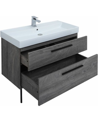 Тумба под раковину Aquanet Nova 100 249923 подвесная Дуб рошелье