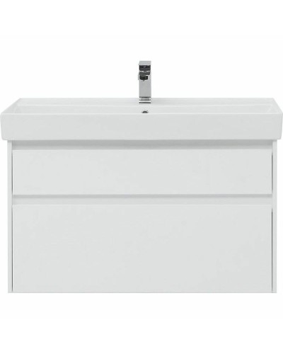 Тумба под раковину Aquanet Nova Lite Slim Synergy 100 249940 подвесная Белая глянцевая