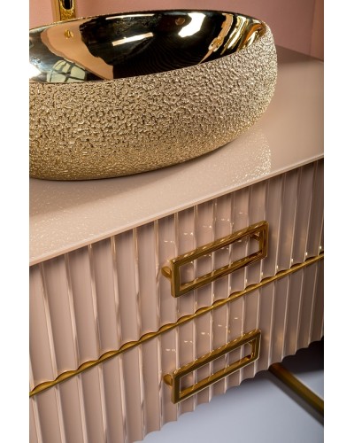 Тумба под раковину Boheme Armadi Art Monaco 100 867-100-CPG Капучино глянец Золото