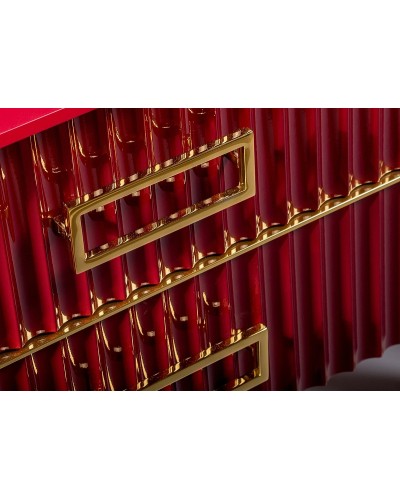 Тумба под раковину Boheme Armadi Art Monaco 100 867-100-RG Бордо глянец Золото