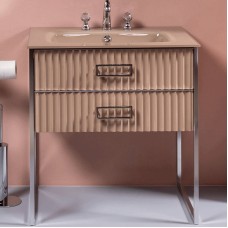 Тумба под раковину Boheme Armadi Art Monaco 80 866-080-CPCR Капучино глянец Хром