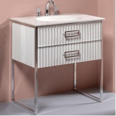 Тумба под раковину Boheme Armadi Art Monaco 80 866-080-WCR Белый глянец Хром