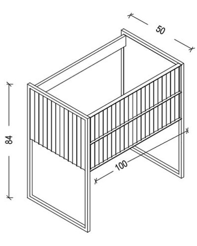 Тумба под раковину Boheme Armadi Art Monaco 100 866-100-CPCR Капучино глянец Хром