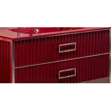 Тумба под раковину Boheme Armadi Art Monaco 100 866-100-RCR Бордо глянец Хром