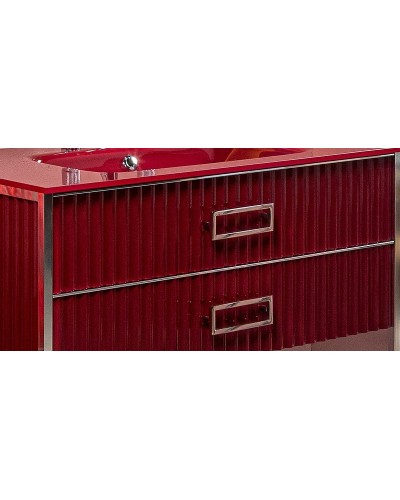 Тумба под раковину Boheme Armadi Art Monaco 100 866-100-RCR Бордо глянец Хром